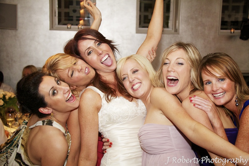 Girls on the dance floor = wedding photography sydney
